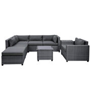 Ustyle 8 piece rattan sectional seating group, patio furniture sets by La Spezia additional picture 7