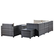 Ustyle 8 piece rattan sectional seating group, patio furniture sets by La Spezia additional picture 13