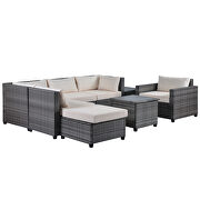 Ustyle 8 piece rattan sectional seating group, patio furniture sets by La Spezia additional picture 4