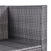 Ustyle 7 piece rattan sectional seating group with cushions, outdoor ratten sofa by La Spezia additional picture 12
