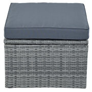U_style outdoor patio wicker furniture set sunbed with gray cushions by La Spezia additional picture 10