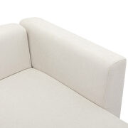 Beige chenille u-style luxury modern upholstery sofa by La Spezia additional picture 11