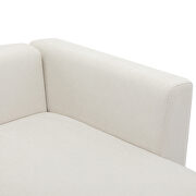 Beige chenille u-style luxury modern upholstery sofa by La Spezia additional picture 4