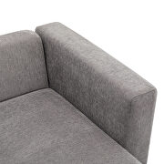 Gray chenille u-style luxury modern upholstery sofa by La Spezia additional picture 2