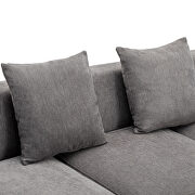 Gray chenille u-style luxury modern upholstery sofa by La Spezia additional picture 5