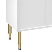 Marble sticker tabletop modern sideboard buffet in white by La Spezia additional picture 3