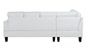 White pu jeimmur sectional sofa by La Spezia additional picture 5