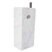 White thick Italian marble base modern lamp by Leisure Mod additional picture 6