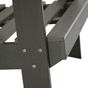 Beige cushions poly lumber 4-piece weather resistant patio conversation set by Leisure Mod additional picture 14