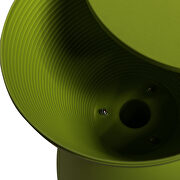 Green smooth top over a ribbed design bottom side table by Leisure Mod additional picture 7