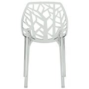 Clear plastic dining modern chair/ set of 2 by Leisure Mod additional picture 5