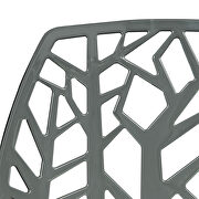 Transparent black plastic dining modern chair/ set of 2 by Leisure Mod additional picture 6