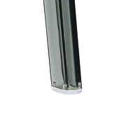 Transparent black plastic dining modern chair/ set of 2 by Leisure Mod additional picture 8