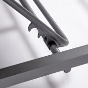 Orange finish convertible double chaise lounge chair & sofa w/ cushions by Leisure Mod additional picture 11