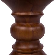 Durable solid wood in a rich walnut finish side table by Leisure Mod additional picture 2