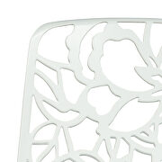 White painted finish aluminum frame dining chair/ set of 2 by Leisure Mod additional picture 6