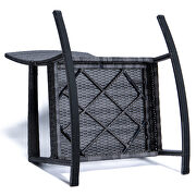 Charcoal finish outdoor wicker rocking chairs by Leisure Mod additional picture 8
