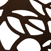 High-quality tempered glass top/ brown frame side table additional photo 5 of 8