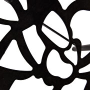 High-quality tempered glass top/ black frame painted dining table additional photo 5 of 7