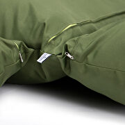 Dark green finish hanging 2 person egg swing cushion additional photo 3 of 4