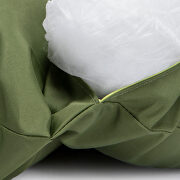 Dark green finish hanging 2 person egg swing cushion additional photo 4 of 4