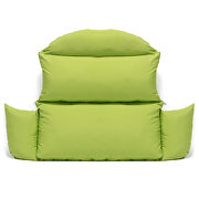 Light green finish hanging 2 person egg swing cushion by Leisure Mod additional picture 2