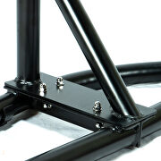 Pink finish wicker folding hanging egg swing chair by Leisure Mod additional picture 8