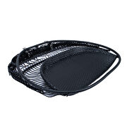 Cherry finish wicker 2 person double folding hanging egg swing chair additional photo 3 of 8