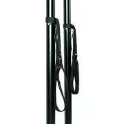 Cherry finish wicker 2 person double folding hanging egg swing chair by Leisure Mod additional picture 8