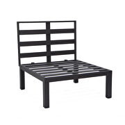 7-piece aluminum patio conversation set with coffee table and red cushions by Leisure Mod additional picture 12