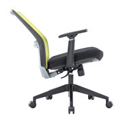 Green modern office task chair with adjustable armrests by Leisure Mod additional picture 6
