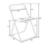 Tangerine transparent acrylic seat and backrest dining chair/ set of 2 by Leisure Mod additional picture 10