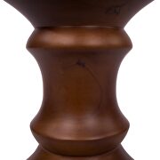 Solid wood in a rich walnut finish side table by Leisure Mod additional picture 2