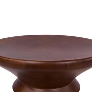 Solid wood in a rich walnut finish side table by Leisure Mod additional picture 3