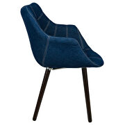Modern tufted denim lounge accent chair by Leisure Mod additional picture 3