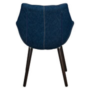 Modern tufted denim lounge accent chair by Leisure Mod additional picture 4