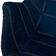 Modern tufted denim lounge accent chair by Leisure Mod additional picture 6