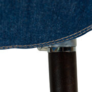 Modern tufted denim lounge accent chair by Leisure Mod additional picture 8