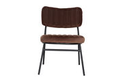 Coffee brown velvet elegant accent chair by Leisure Mod additional picture 2