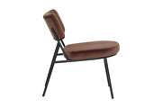 Coffee brown velvet elegant accent chair by Leisure Mod additional picture 3