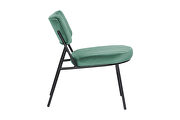 Turquoise velvet elegant accent chair by Leisure Mod additional picture 3