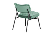 Turquoise velvet elegant accent chair by Leisure Mod additional picture 4