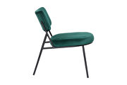 Emerald green velvet elegant accent chair by Leisure Mod additional picture 3