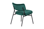 Emerald green velvet elegant accent chair by Leisure Mod additional picture 4