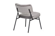 Fossil gray velvet elegant accent chair by Leisure Mod additional picture 4