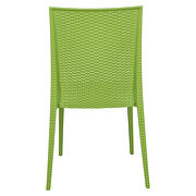 Green polypropylene material simple modern dinins chair/ set of 2 by Leisure Mod additional picture 4