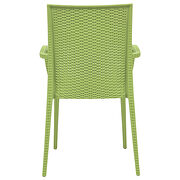 Green polypropylene material attractive weave design dining chair/ set of 2 by Leisure Mod additional picture 4
