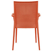 Orange polypropylene material attractive weave design dining chair/ set of 2 by Leisure Mod additional picture 3