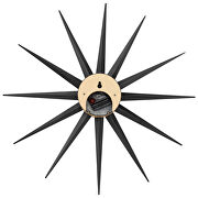 Black metal star silent non-ticking wall clock by Leisure Mod additional picture 4