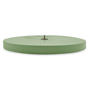 Mint finish round silent non-ticking modern wall clock by Leisure Mod additional picture 3